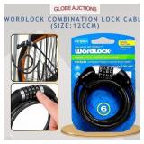 WORDLOCK COMBINATION LOCK CABLE (SIZE:120cm)