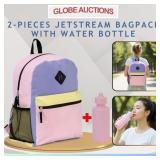 2-PIECES JETSTREAM BAGPACK WITH WATER BOTTLE
