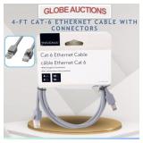 4-FT CAT-6 ETHERNET CABLE W/ CONNECTORS