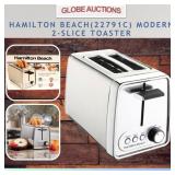 HAMILTON BEACH 2-SLICE TOASTER, MODERN