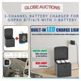 3-CHANNEL BATTERY CHARGER FOR GOPRO 8/7/6/5