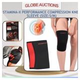 STAMINA-X COMPRESSION KNEE SLEEVE,PERFORMANCE