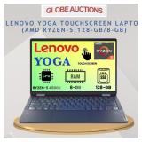 LENOVO YOGA TOUCH LAPTOP (AMD RYZEN-5,128-GB/8-GB)