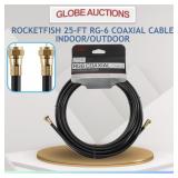 ROCKETFISH 25-FT RG-6 COAXIAL CABLE INDOOR/OUTDOOR