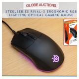 STEELSERIES RIVAL-3 RGB OPTICAL GAMING MOUSE