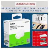 BELKIN 3-PORT USB-C WALL CHARGER, PPS 67-W