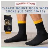 2-PACK MOUNT GOLD WORK SOCKS (US SIZE:10-13)