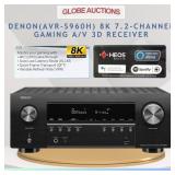 DENON 8K 7.2-CH 3D GAMING A/V RECEIVER (MSP:$1099)