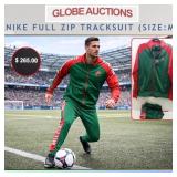 NIKE FULL ZIP TRACKSUIT SIZE:M, (MSP:$265)
