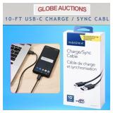 10-FT USB-C CHARGE / SYNC CABLE