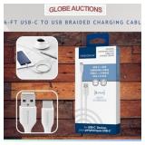 6-FT USB-C TO USB BRAIDED CHARGING CABLE