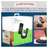 BELKIN 3-IN-1 CHARGING STAND W/ MAGSAFE (MSP:$179)