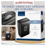 NEW 10-SHEET CROSS-CUT SHREDDER (MSP:$100)