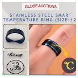 SMART TEMPERATURE RING, STAINLESS STEEL (SIZE:12)
