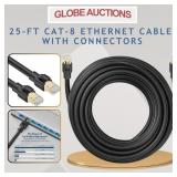 25-FT CAT-8 ETHERNET CABLE WITH CONNECTORS