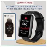 NEW MOTOROLA-40 SMARTWATCH WITH HEART RATE MONITOR