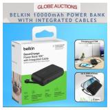 BELKIN 10000mAh POWER BANK WITH INTEGRATED CABLES