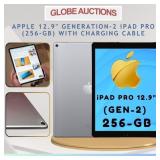 APPLE 12.9' iPAD PRO GEN-2 (256-GB)+CHARGING CABLE