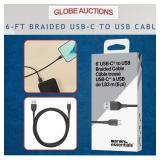 6-FT BRAIDED USB-C TO USB CABLE