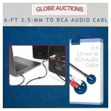 6-FT 3.5-MM TO RCA AUDIO CABLE