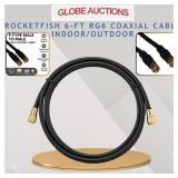ROCKETFISH 6-FT RG6 COAXIAL CABLE INDOOR/OUTDOOR