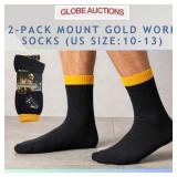 2-PACK MOUNT GOLD WORK SOCKS (US SIZE:10-13)
