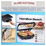 HAMILTON BEACH SANDWICH MAKER & INDOOR GRILL
