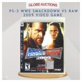PS-3 WWE SMACKDOWN VS RAW 2009 VIDEO GAME