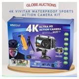 4K VIVITAR ACTION CAMERA KIT,SPORTS (MSP:$149)
