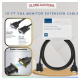 10-FT VGA MONITOR EXTENSION CABLE
