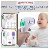INFRARED FOREHEAD THERMOMETER, DIGITAL LCD