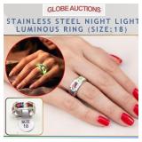 NIGHT LIGHT LUMINOUS RING, STAINLESS STEEL_SIZE:18