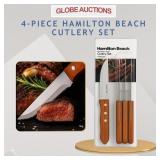 4-PCS HAMILTON BEACH CUTLERY SET,STAINLESS STEEL