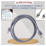 4-FT CAT-6 ETHERNET CABLE W/ CONNECTORS