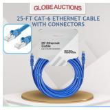 25-FT CAT-6 ETHERNET CABLE W/ CONNECTORS