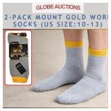 2-PACK MOUNT GOLD WORK SOCKS (US SIZE:10-13)