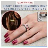 NIGHT LIGHT LUMINOUS RING, STAINLESS STEEL_SIZE:21