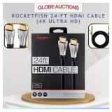 24-FT 4K UHD HDMI CABLE, ROCKETFISH (MSP:$119)