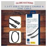 3.3FT USB-C TO USB-C CHARGE & SYNC CABLE