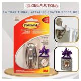 3M TRADITIONAL METALLIC COATED DECOR HOOKS