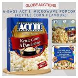 6-BAGS ACT II MICROWAVE POPCORN