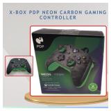 X-BOX PDP NEON CARBON GAMING CONTROLLER (AS IS)