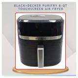 BLACK+DECKER PURIFRY 8-QT TOUCH AIR FRYER (AS IS)