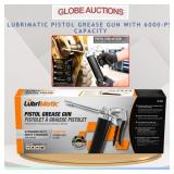 NEW PISTOL GRIP GREASE GUN STEEL BARREL, 6000-PSI