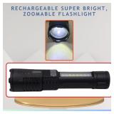 RECHARGEABLE ZOOMABLE FLASHLIGHT (AS IS)