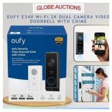 EUFY 2K DUAL CAMERA VIDEO DOORBELL+CHIME(MSP:$269)