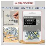 25-PIECE HOLLOW WALL ANCHORS