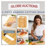 2-PIECE BAMBOO CUTTING BOARD