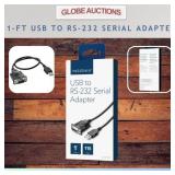 1-FT USB TO RS-232 SERIAL ADAPTER
