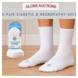 2-PAIR DIABETIC & NEUROPATHY SOCKS